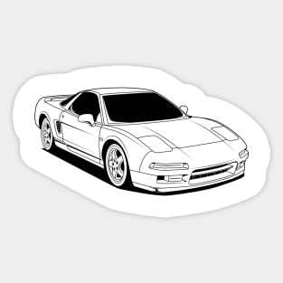 Legendary jdm black print nsx 1 Sticker